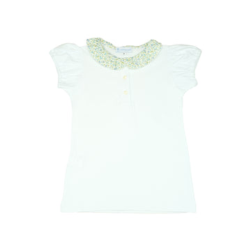 Girl Polo - Blue Flower