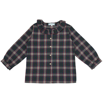 Girl Shirt - Grey Tartan