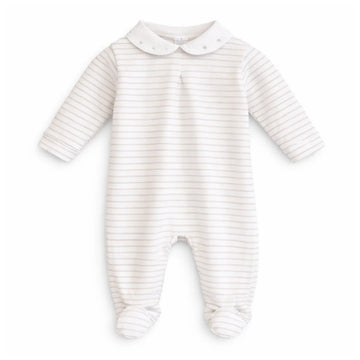 Baby PJ - Stripes Beige