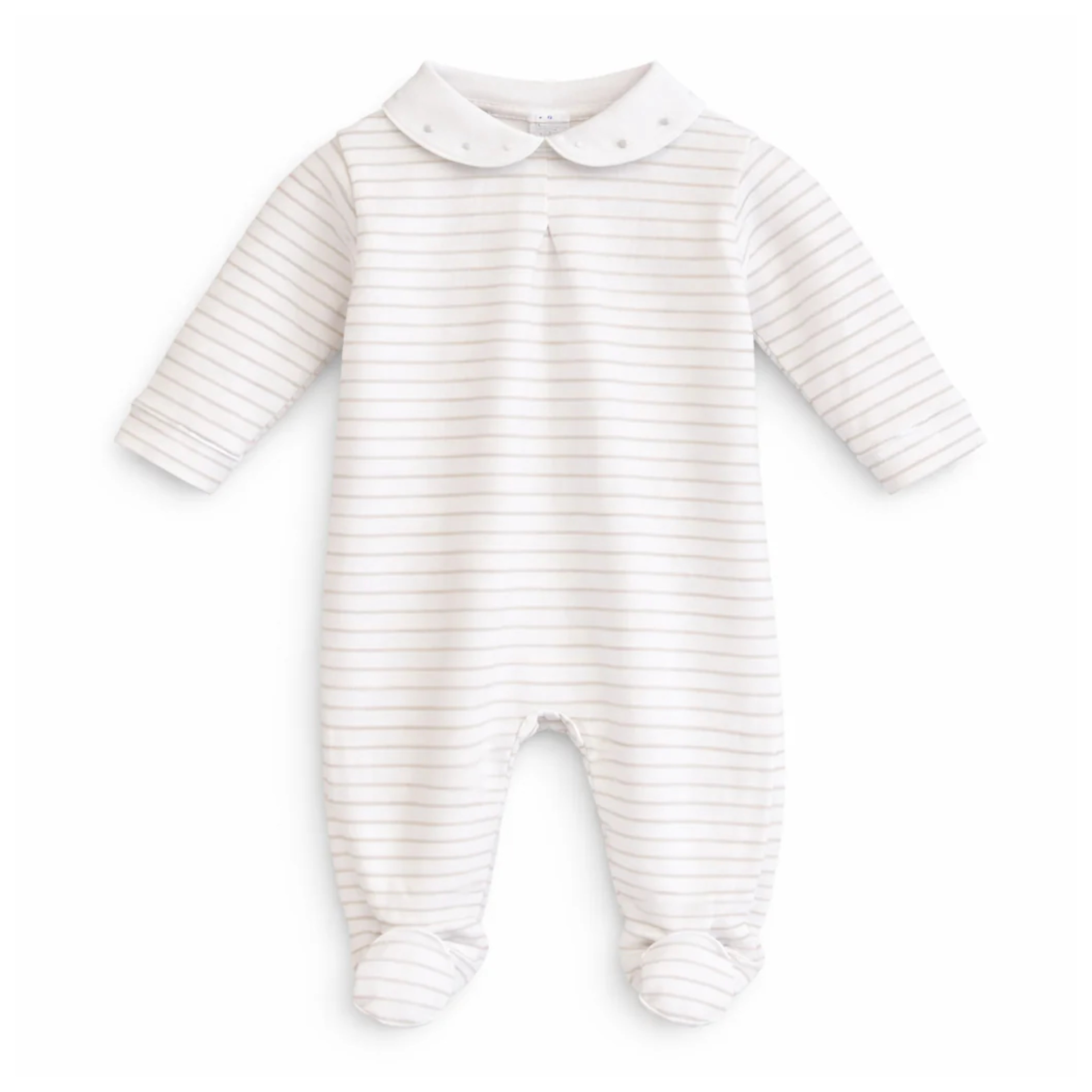 Baby PJ - Stripes Beige