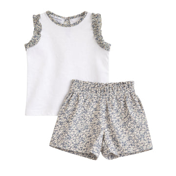 Girl Set - Blue Flowers