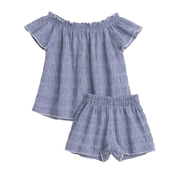 Girl Set - Blue Checks