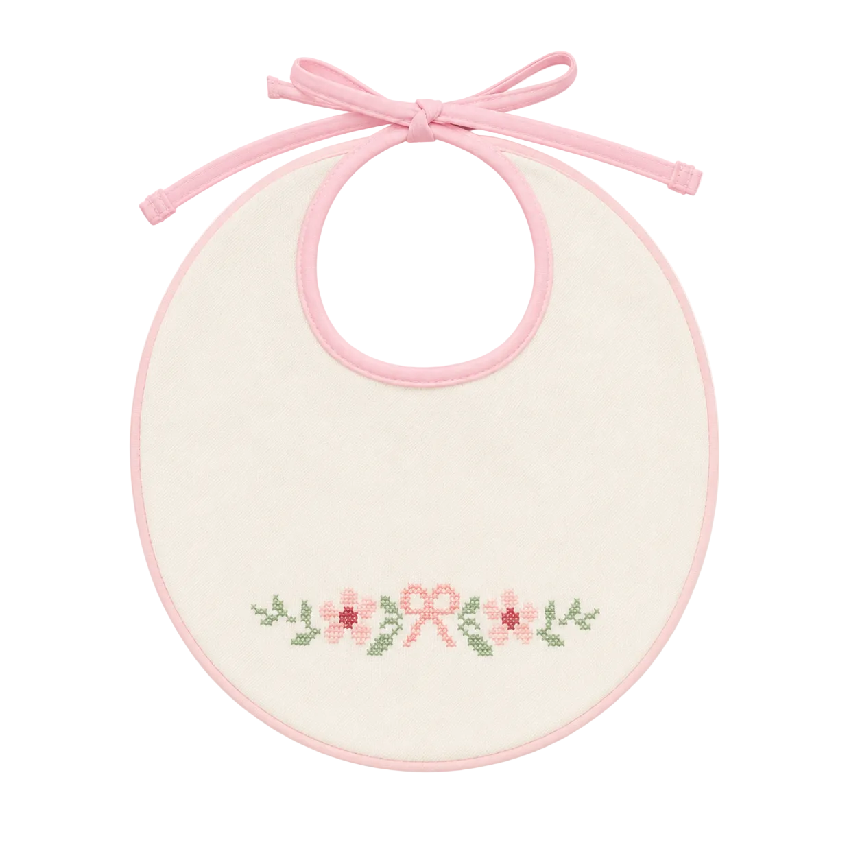 Bib Ricamo - Pink