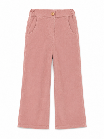 Palazzo Trousers - Pink Corduroy