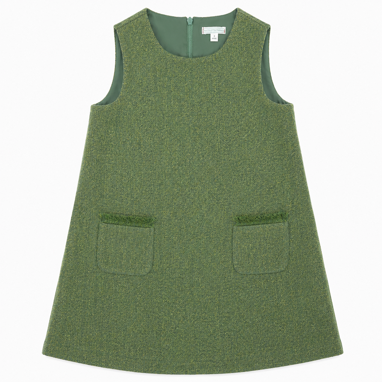 Sveva Tweed Dress - Green