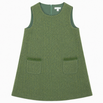 Sveva Tweed Dress - Green