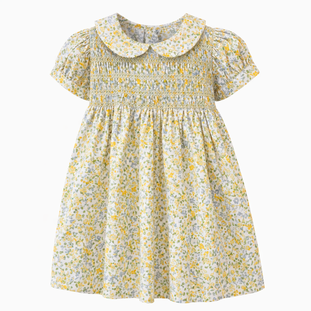 Pia Smock Dress - Yellow