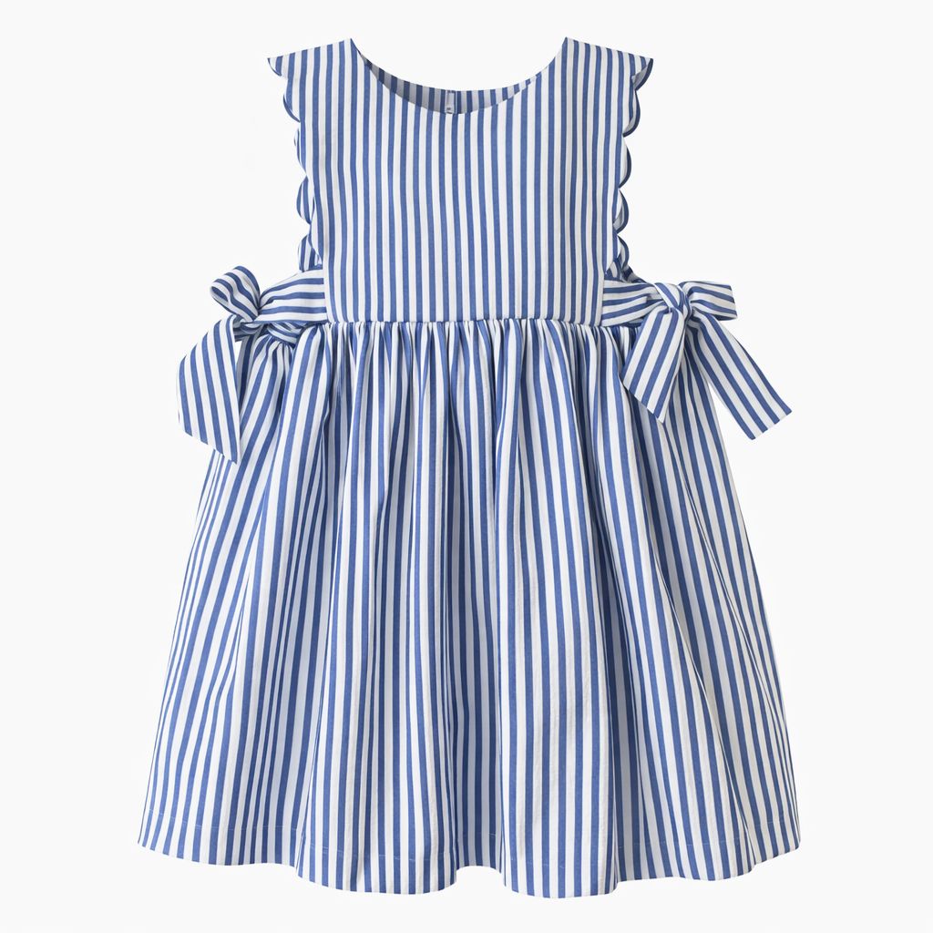 Caramella Dress - Stripes Blue