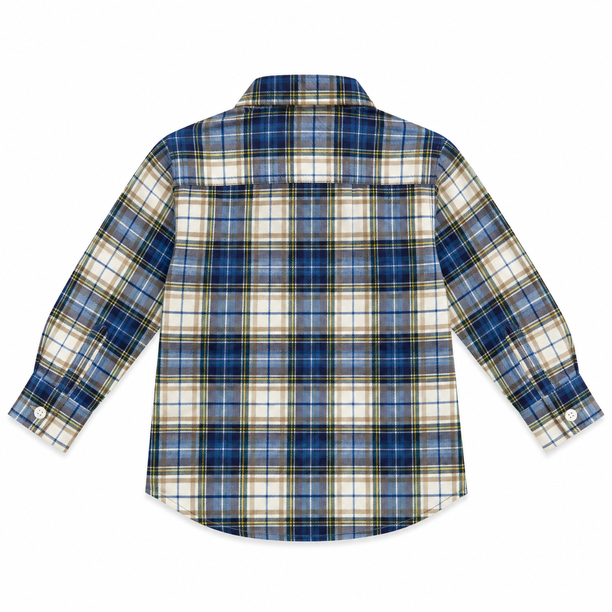 Boy Shirt - Blue Tartan