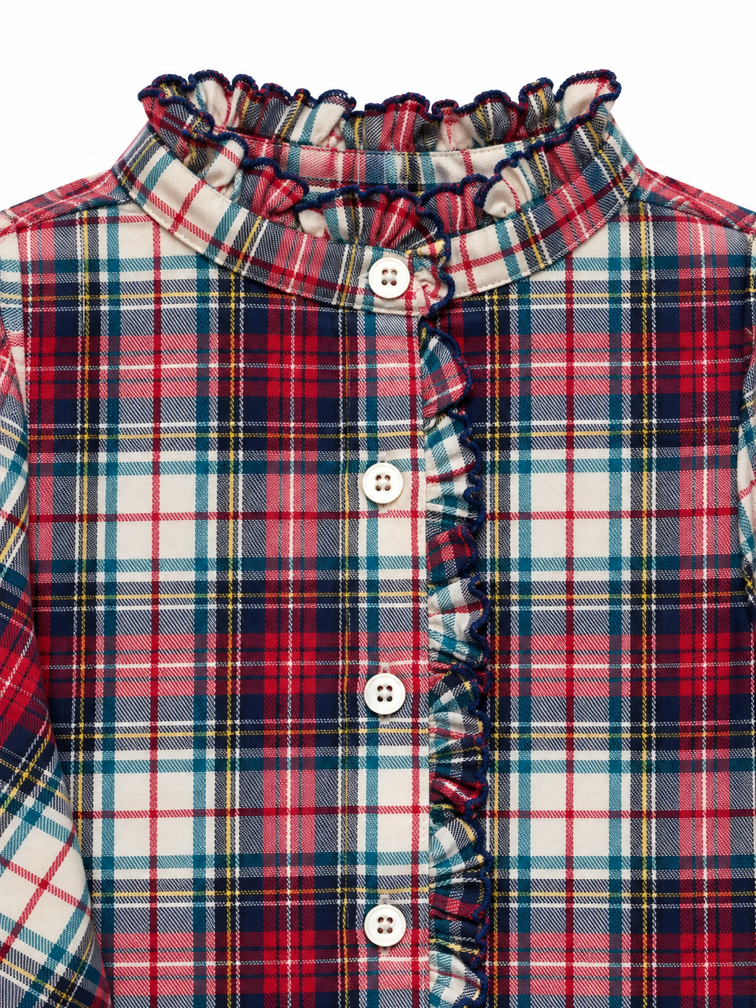 Girl Shirt - Red Tartan