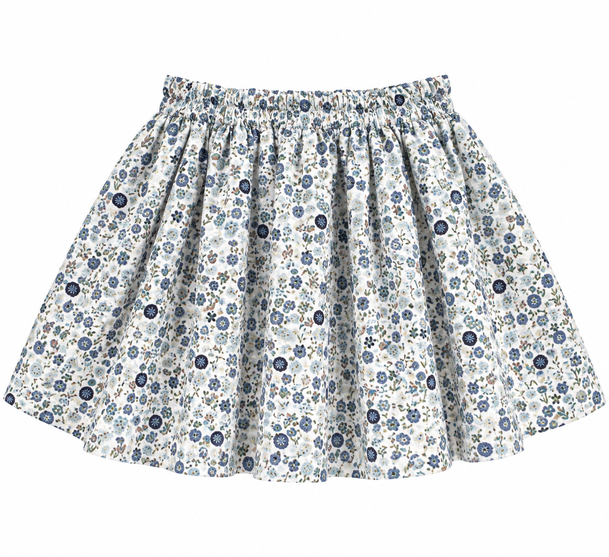 Giuli Double Skirt - Blue Flowers