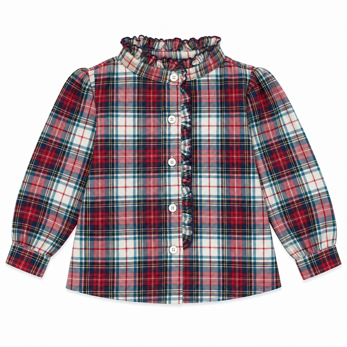 Girl Shirt - Red Tartan
