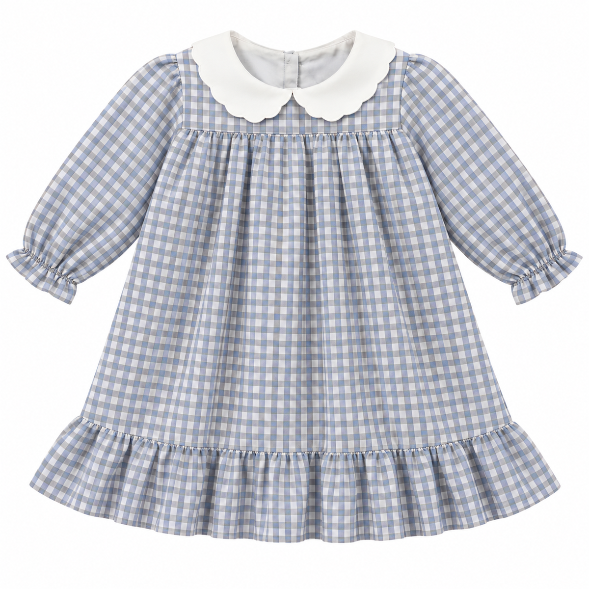 Dress Checks - Light Blue & Grey