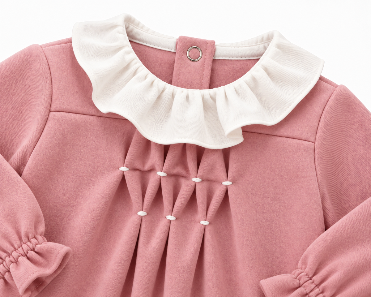Baby Onesie Smock - Pink