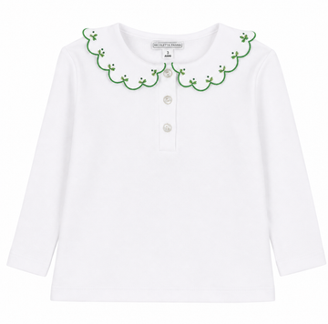 Asia Top - Green Flowers