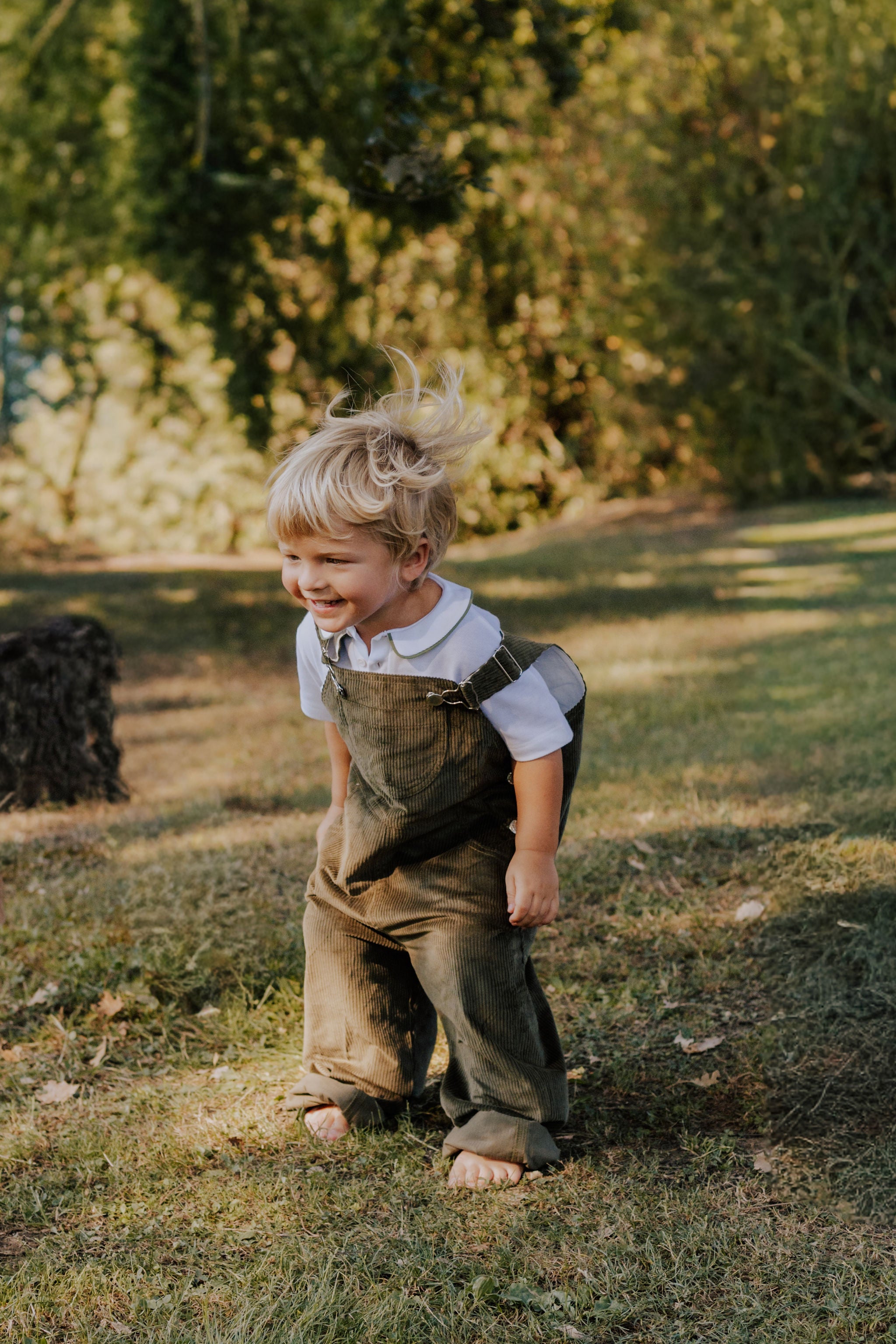 Velvet Overall - Sage