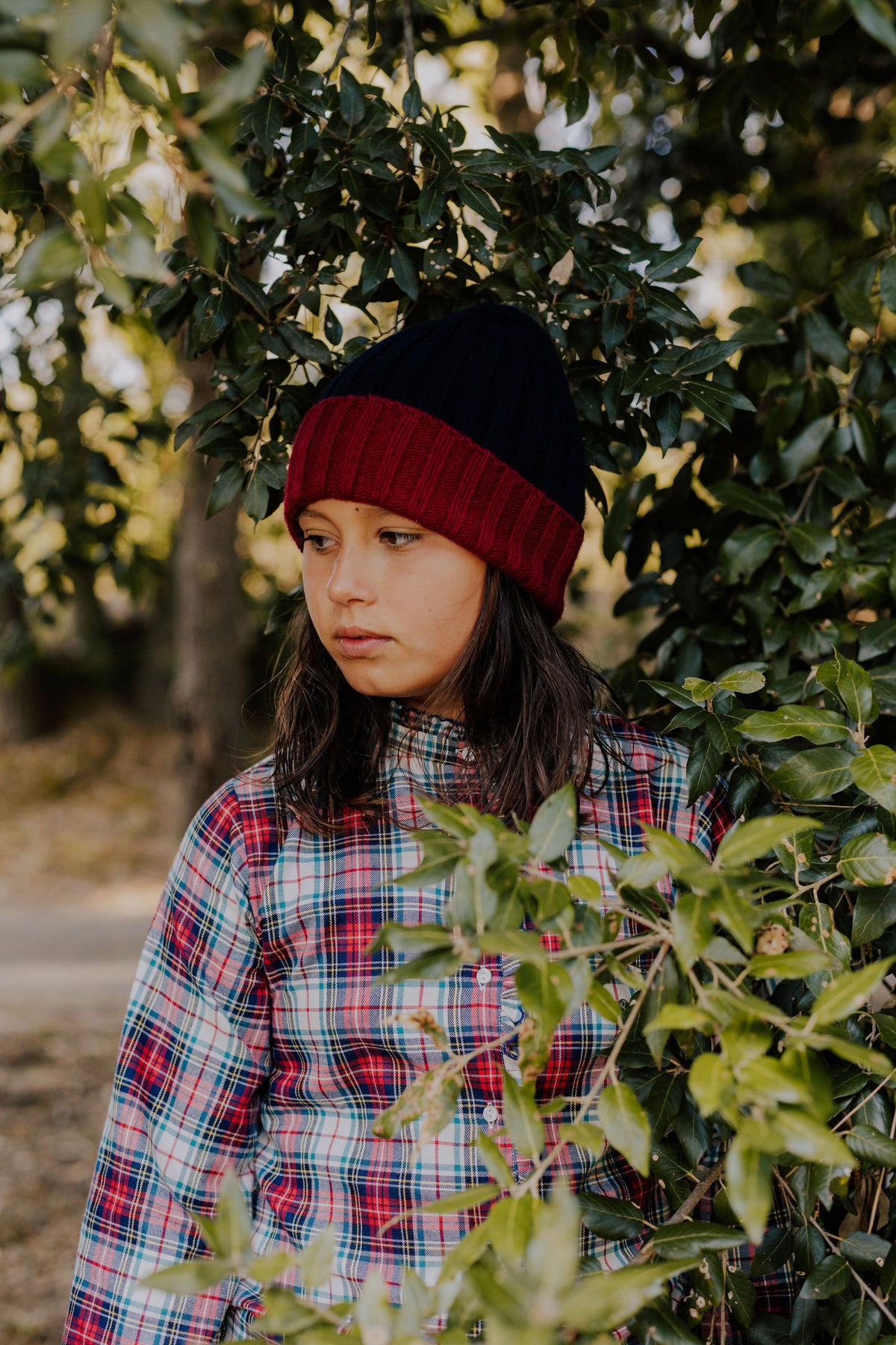 Girl Shirt - Red Tartan