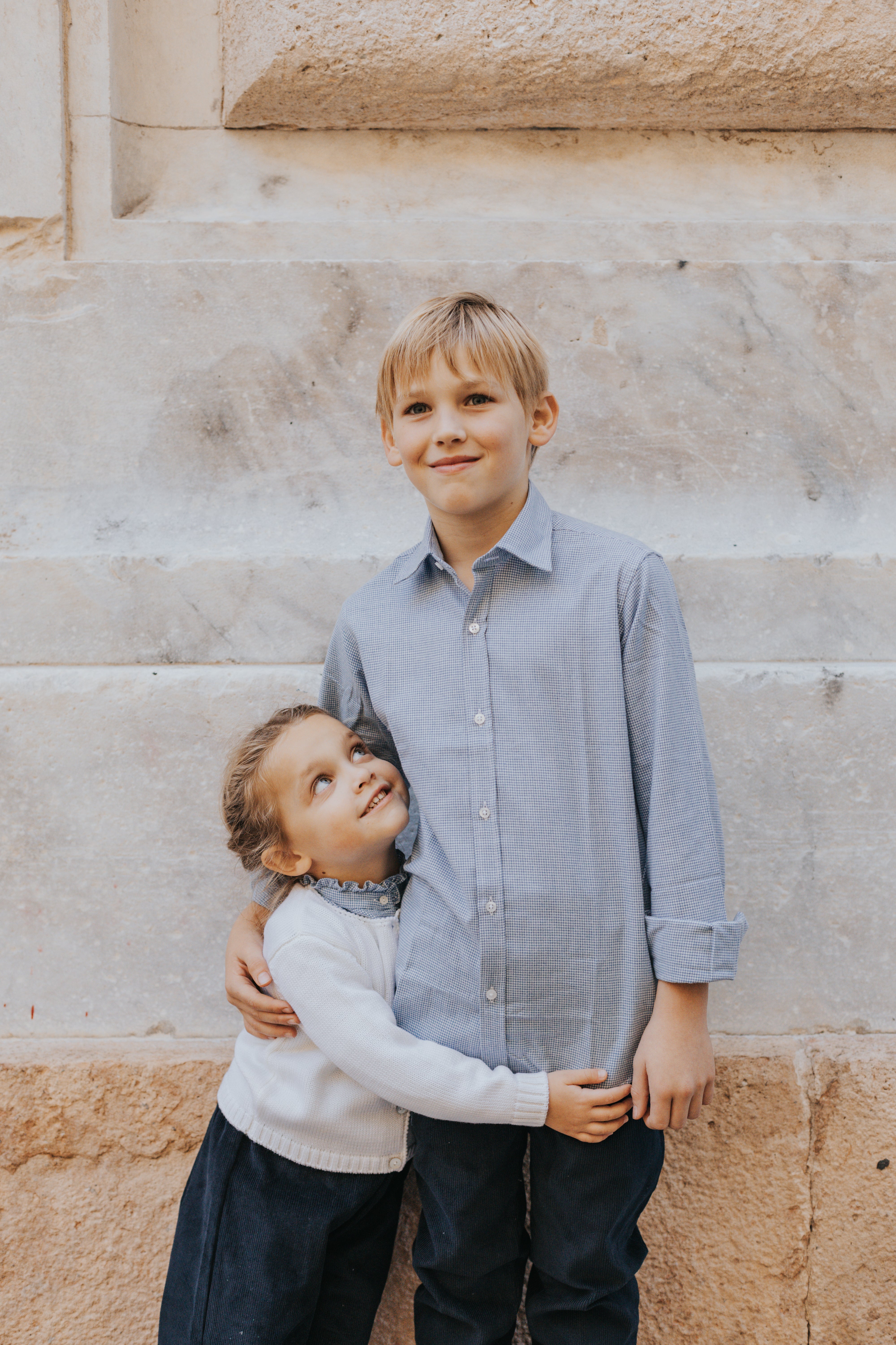 Boy Shirt Flanella - Light Blue Nailhead