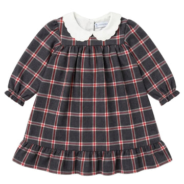 Dress Checks - Grey and Red