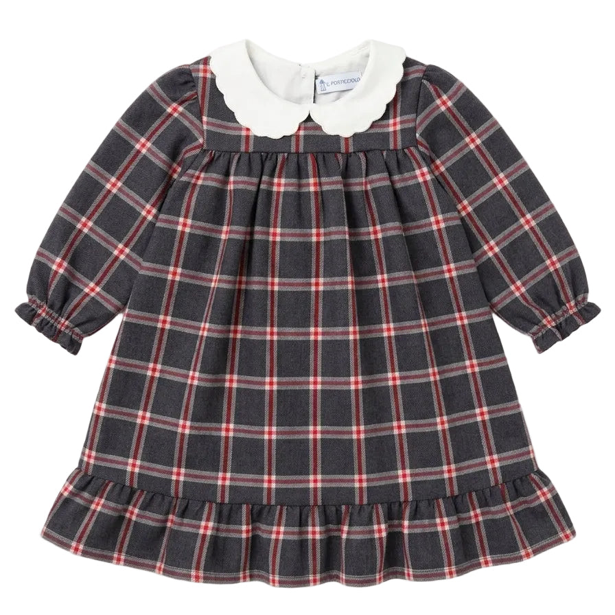 Dress Checks - Grey and Red