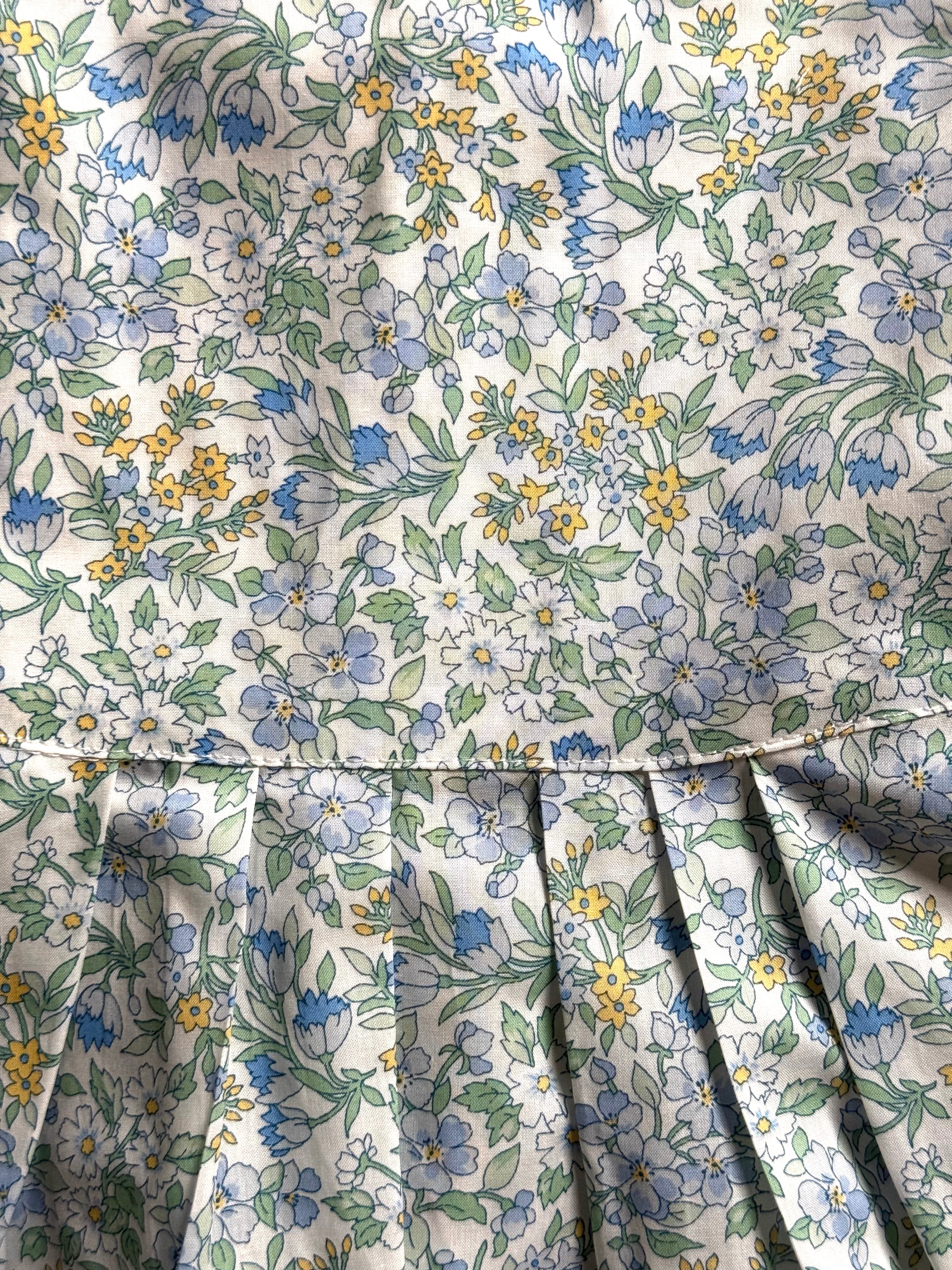 Adelaide Dress - Light Blue Flowers