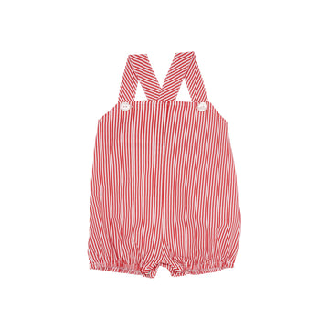 Beatrice Romper - Stripes Red