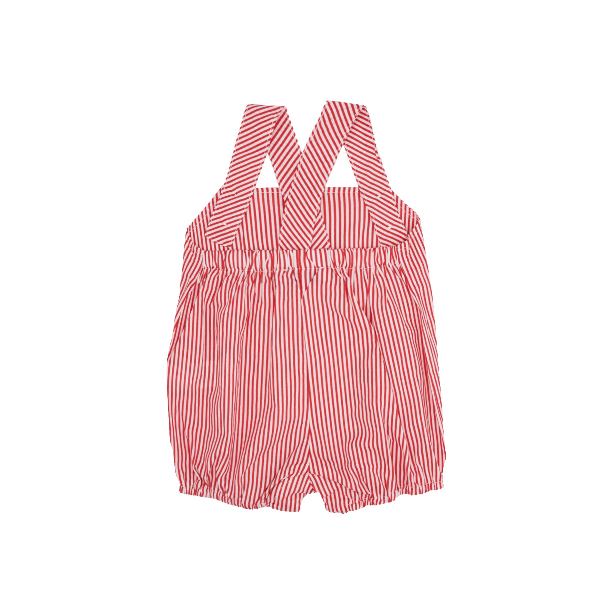 Beatrice Romper - Stripes Red
