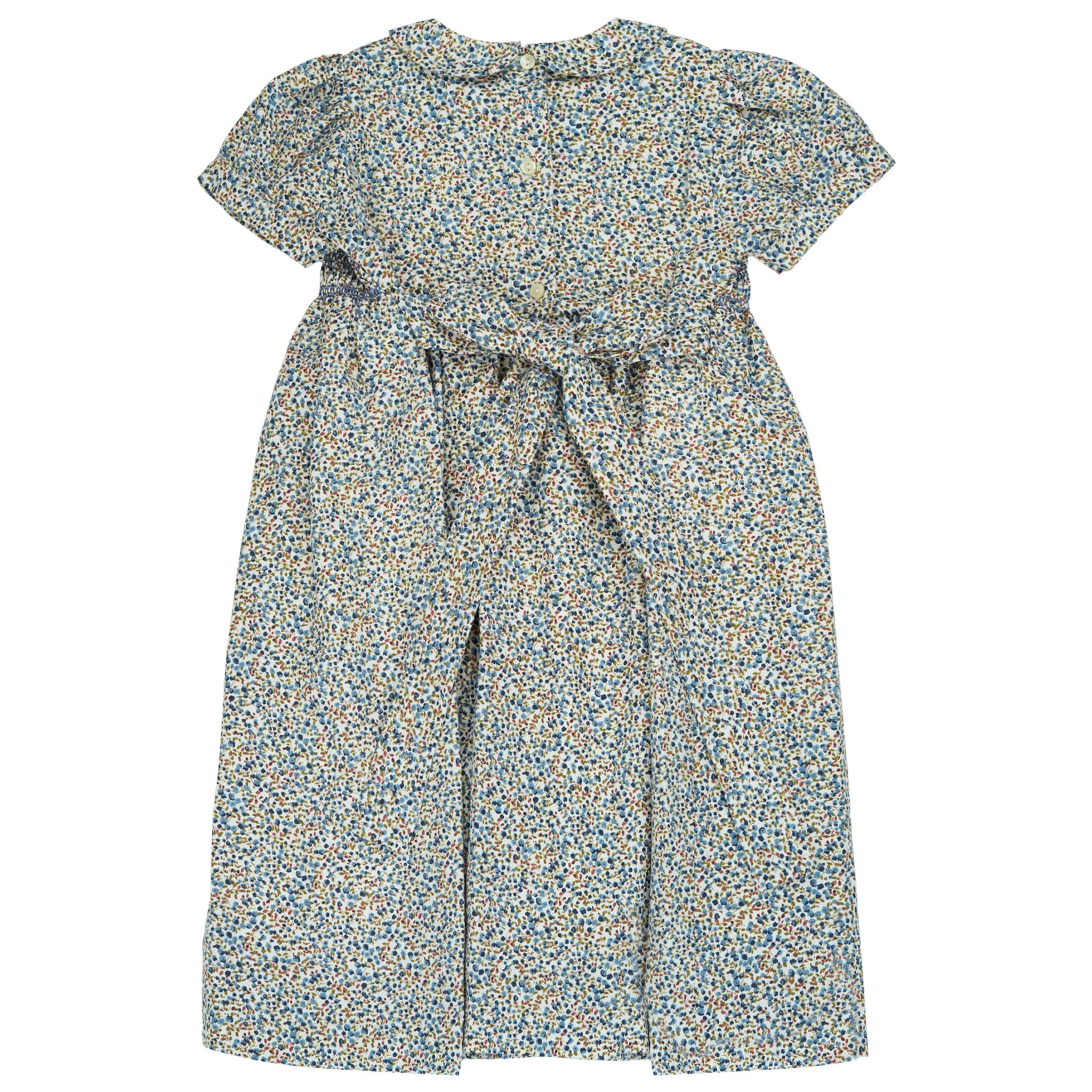 Smock Dress - Blue Flowers