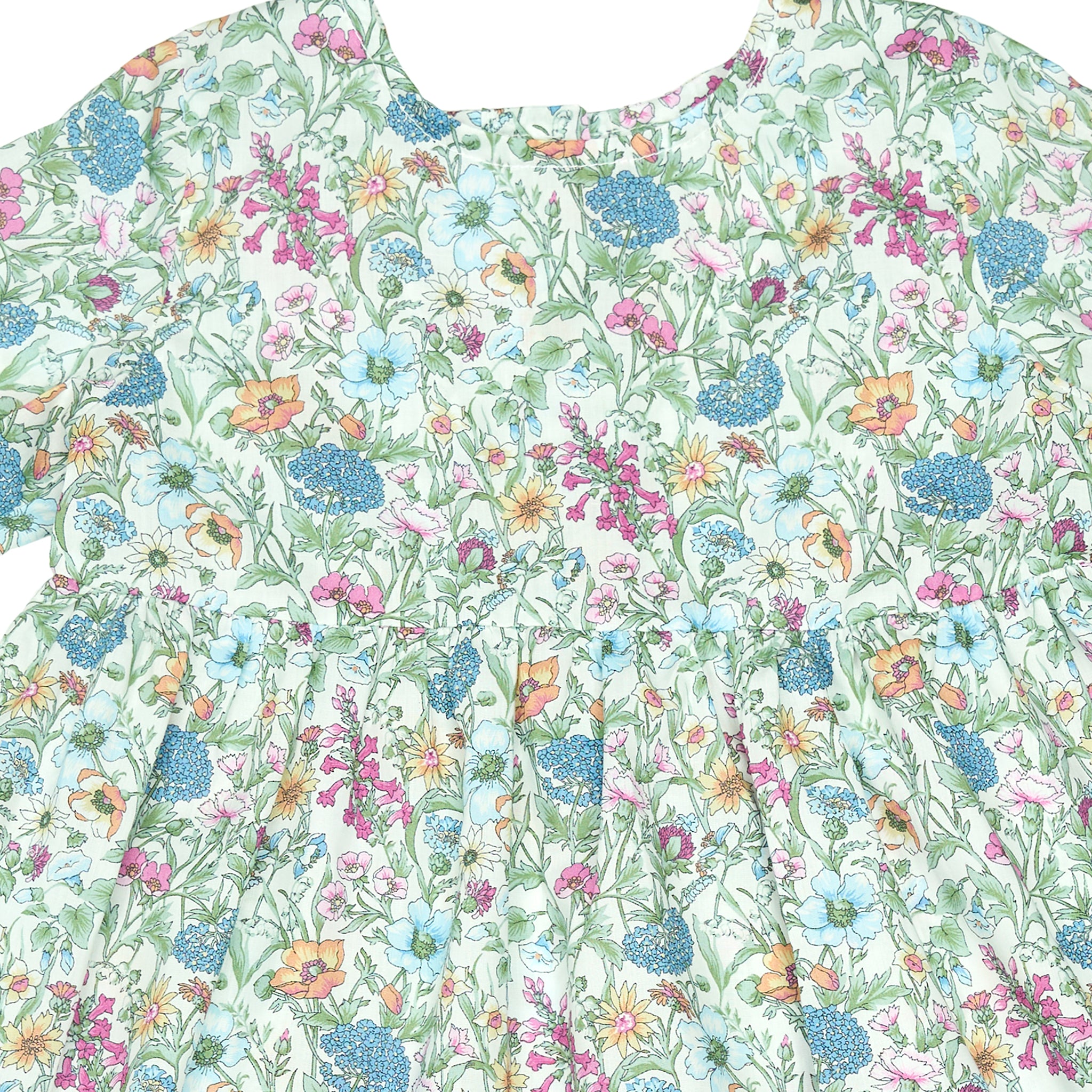 Sveva Dress - Flowers Sage