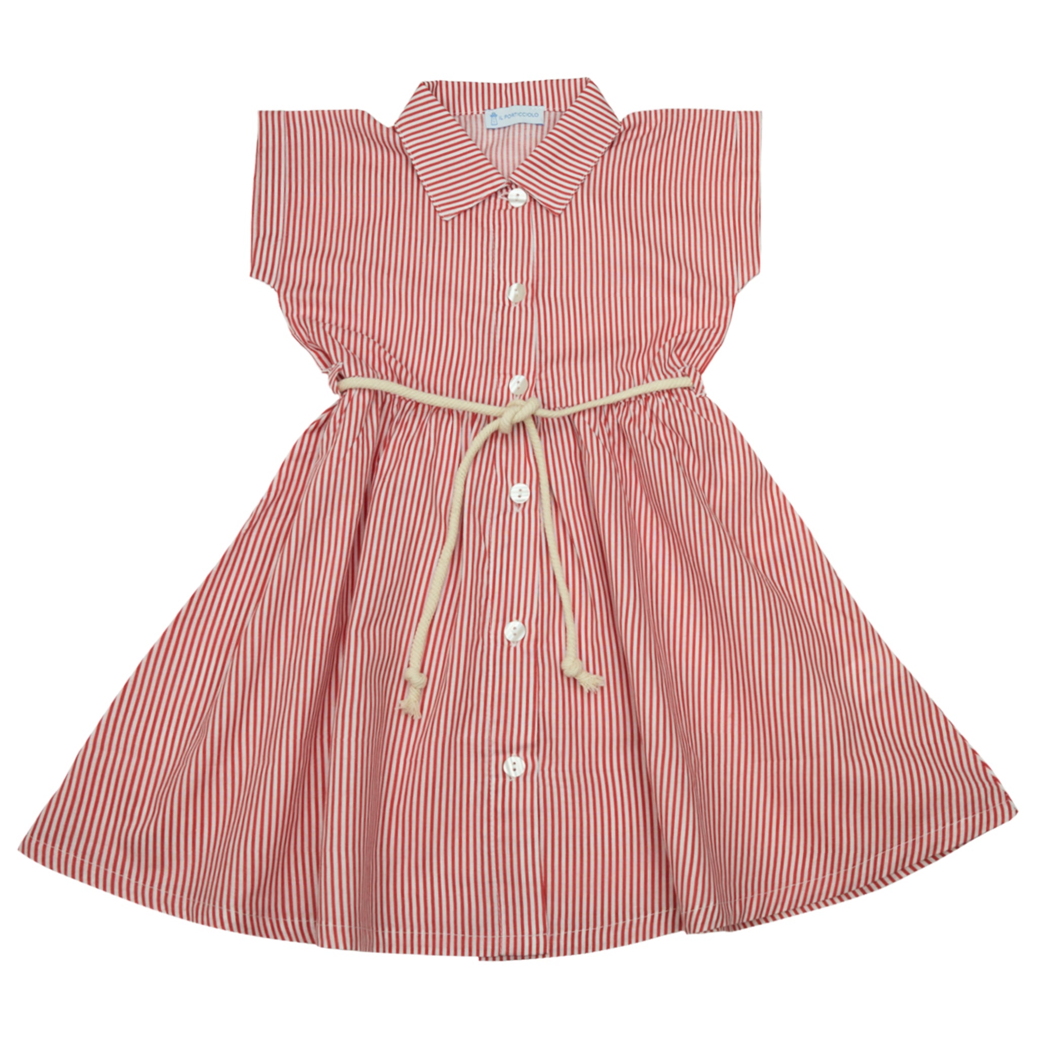Corda Dress - Stripes Red