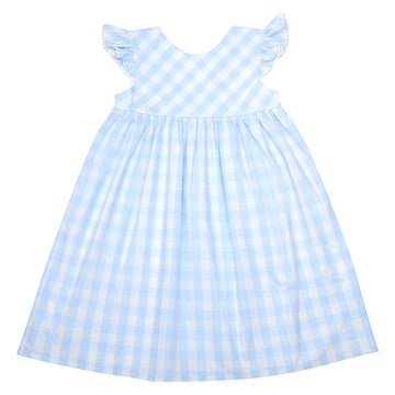 Vichy Dress - Light Blue