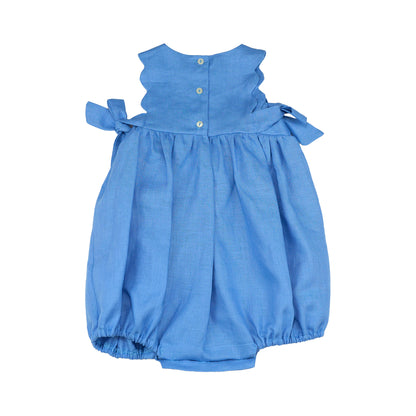 Caramella Romper - Light Blue Linen