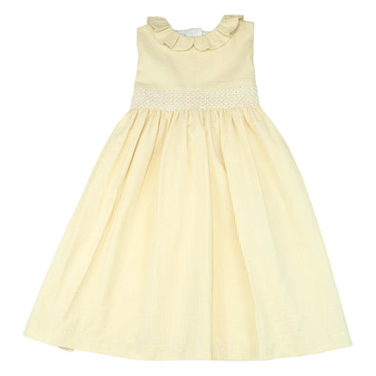 Smock Dress - Yellow Stripes