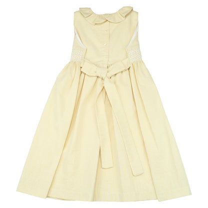 Smock Dress - Yellow Stripes