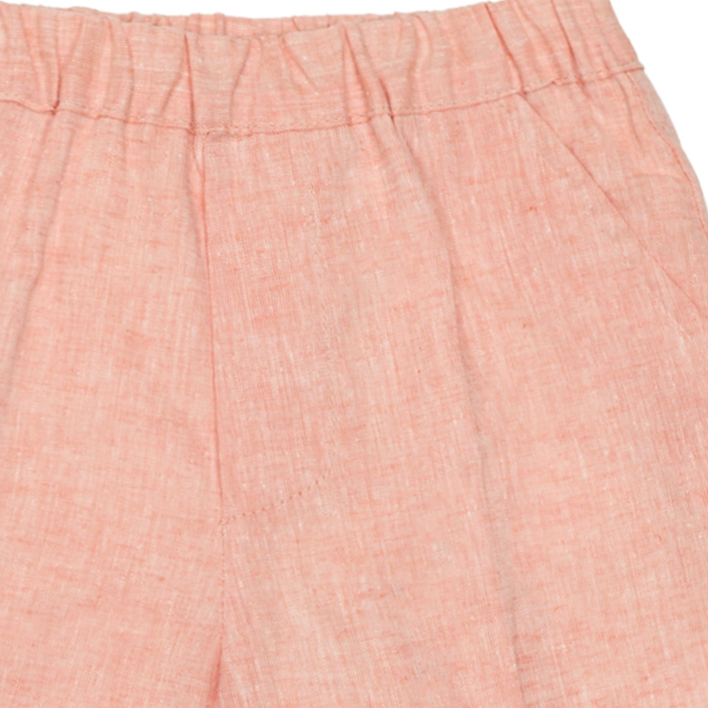 Shorts - Peach Linen