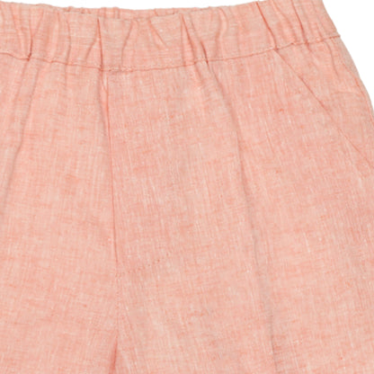 Shorts - Peach Linen