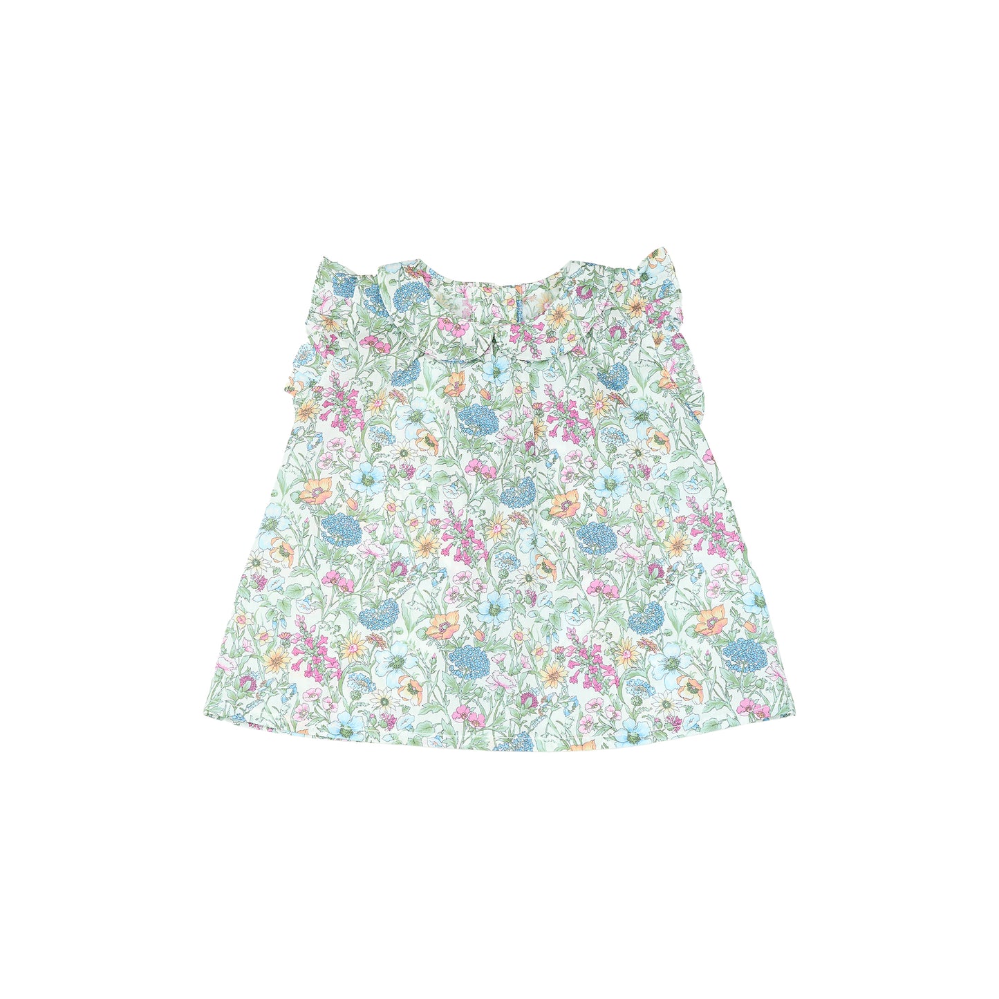 Baby Blouse - Flowers Sage