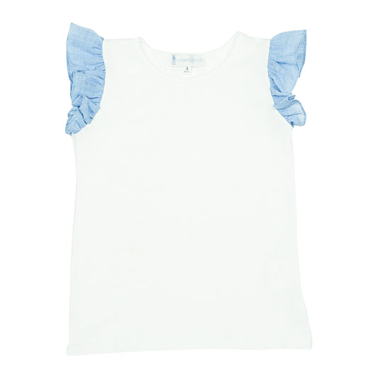 Girl Shirt - Blue Volant