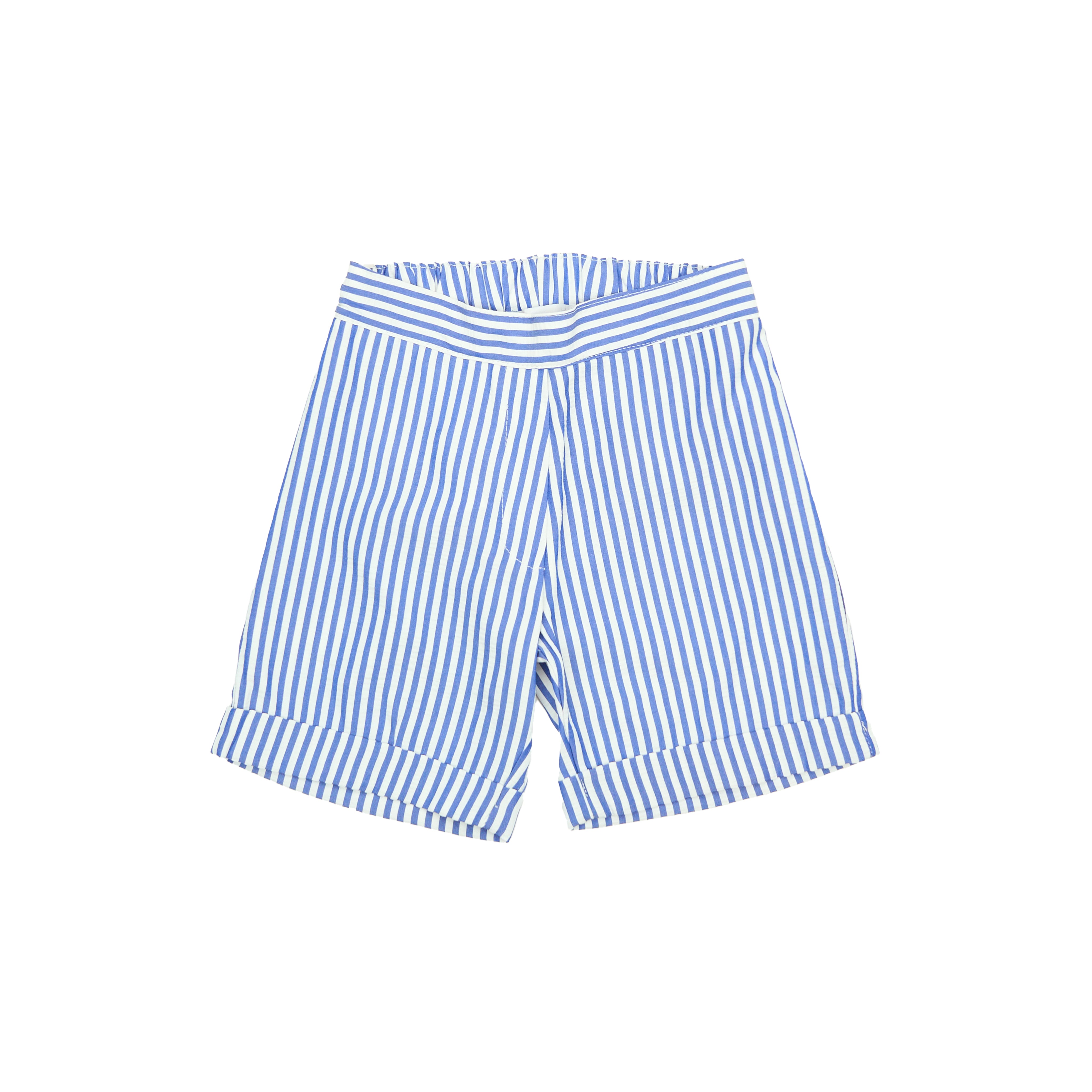 Boy Shorts - Blue Seersucker Stripes