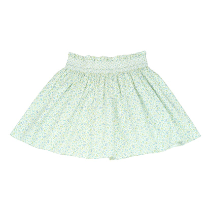 Smock Skirt - Blue Flowers