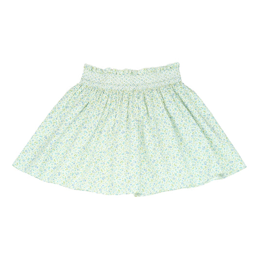 Smock Skirt - Blue Flowers