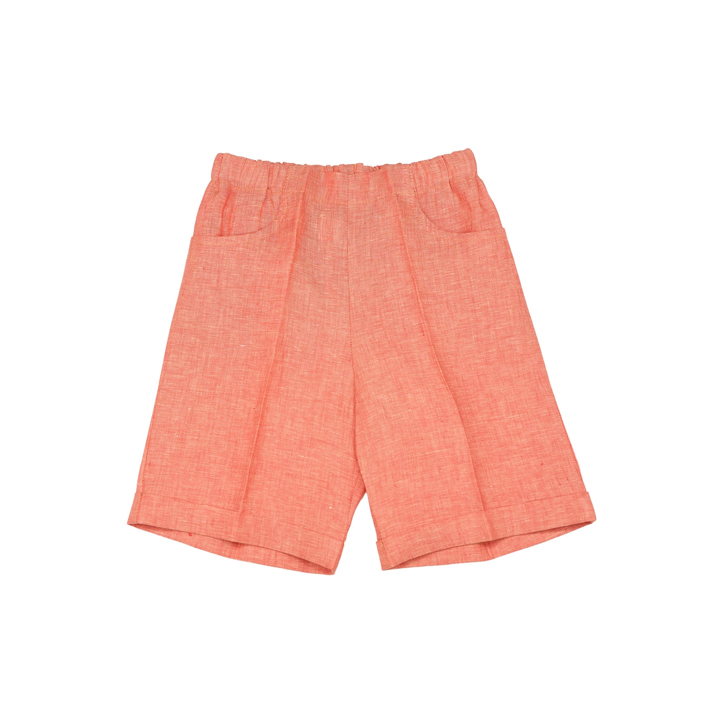 Emi Short - Orange Linen