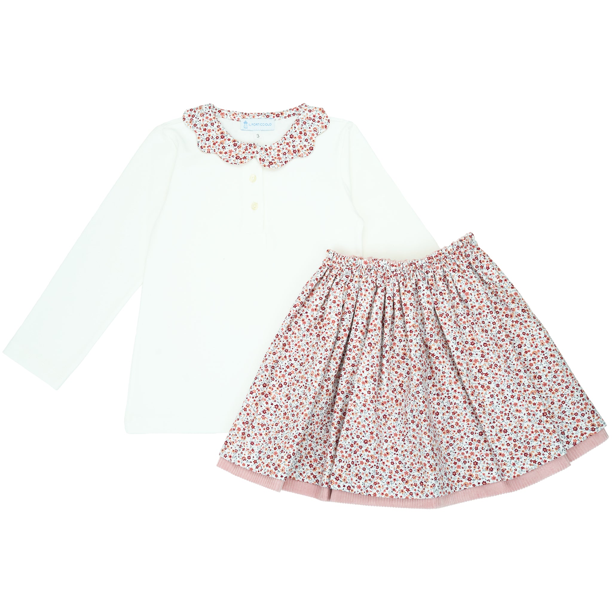 Giuditta Double Skirt - Pink