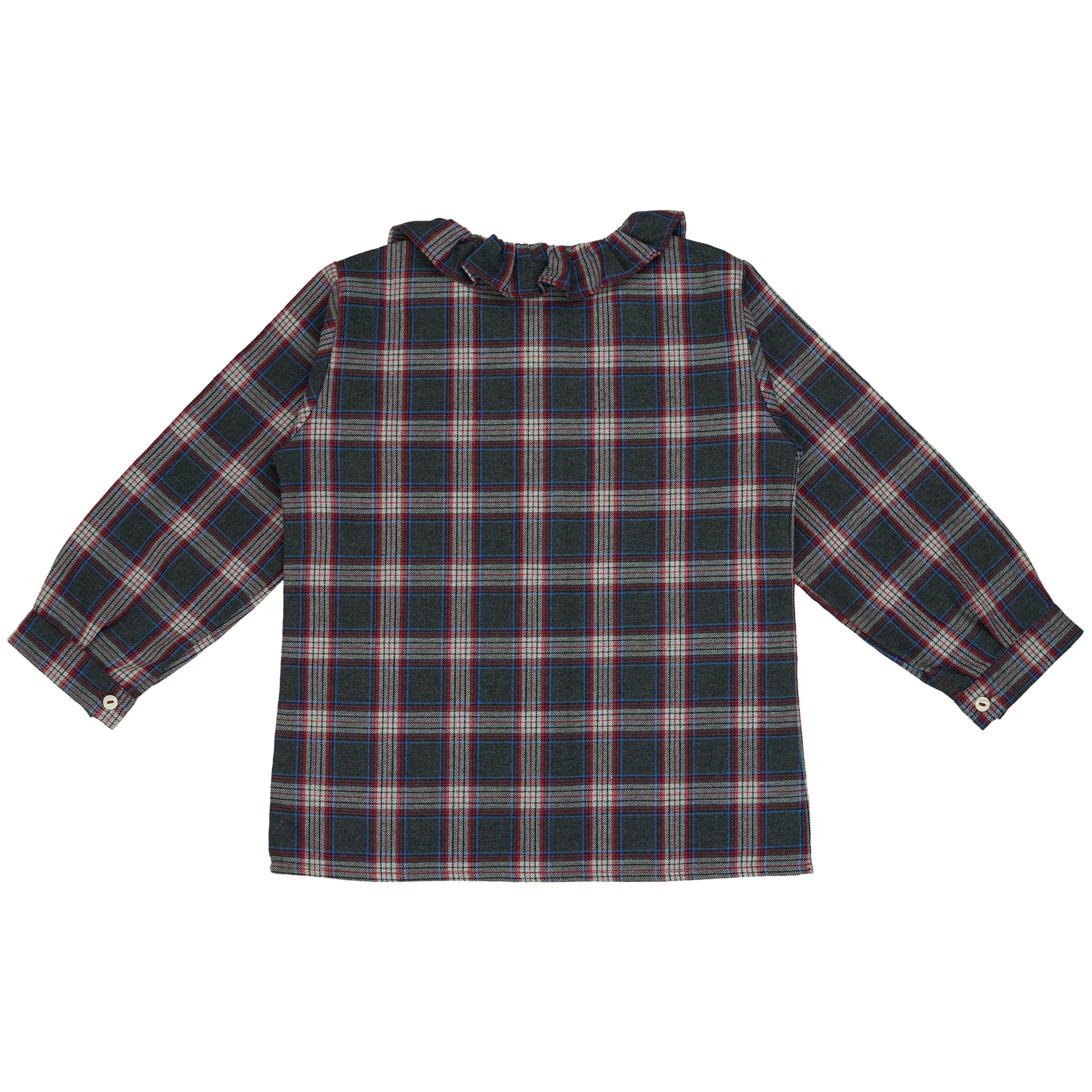 Girl Shirt - Grey Tartan