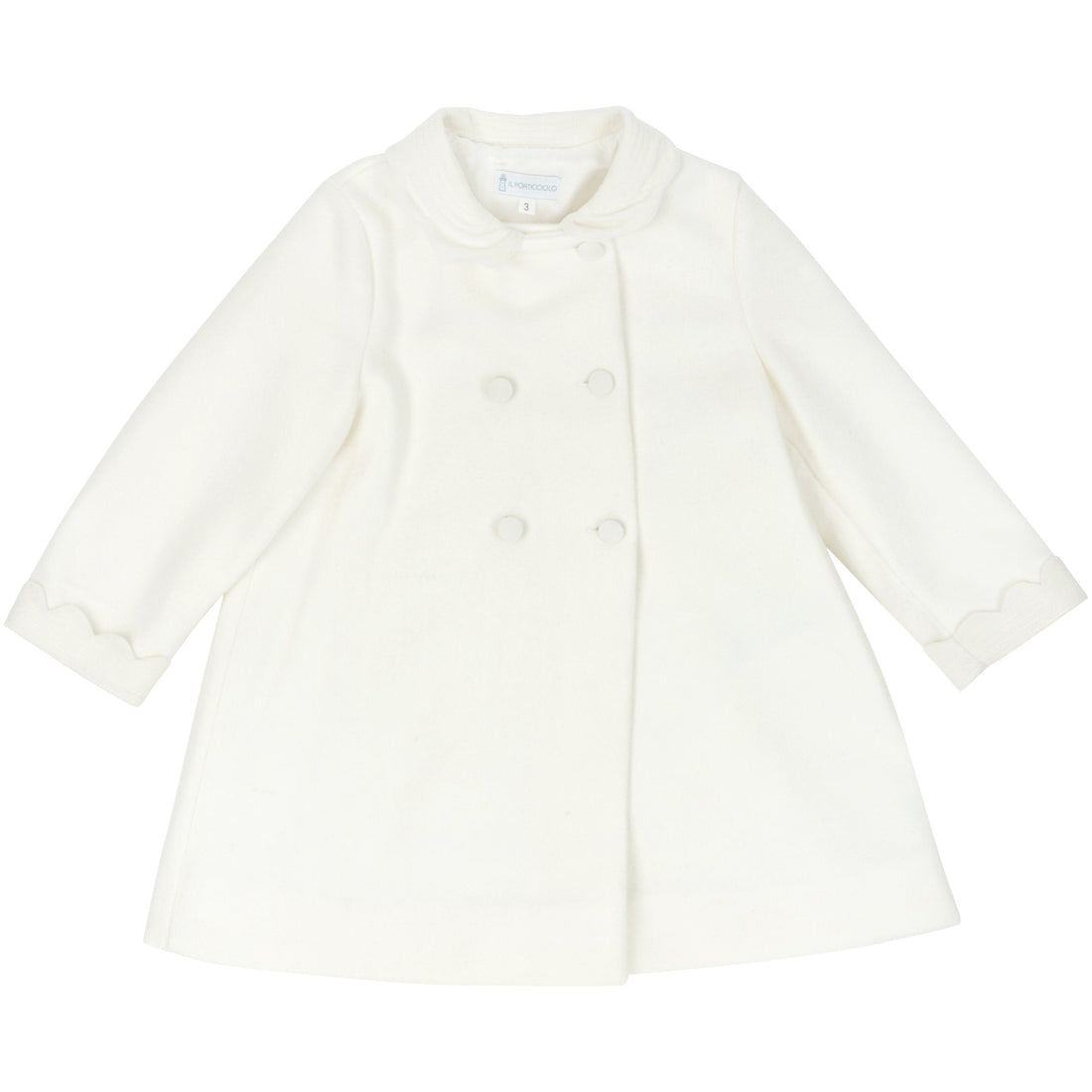 White coat on a white background