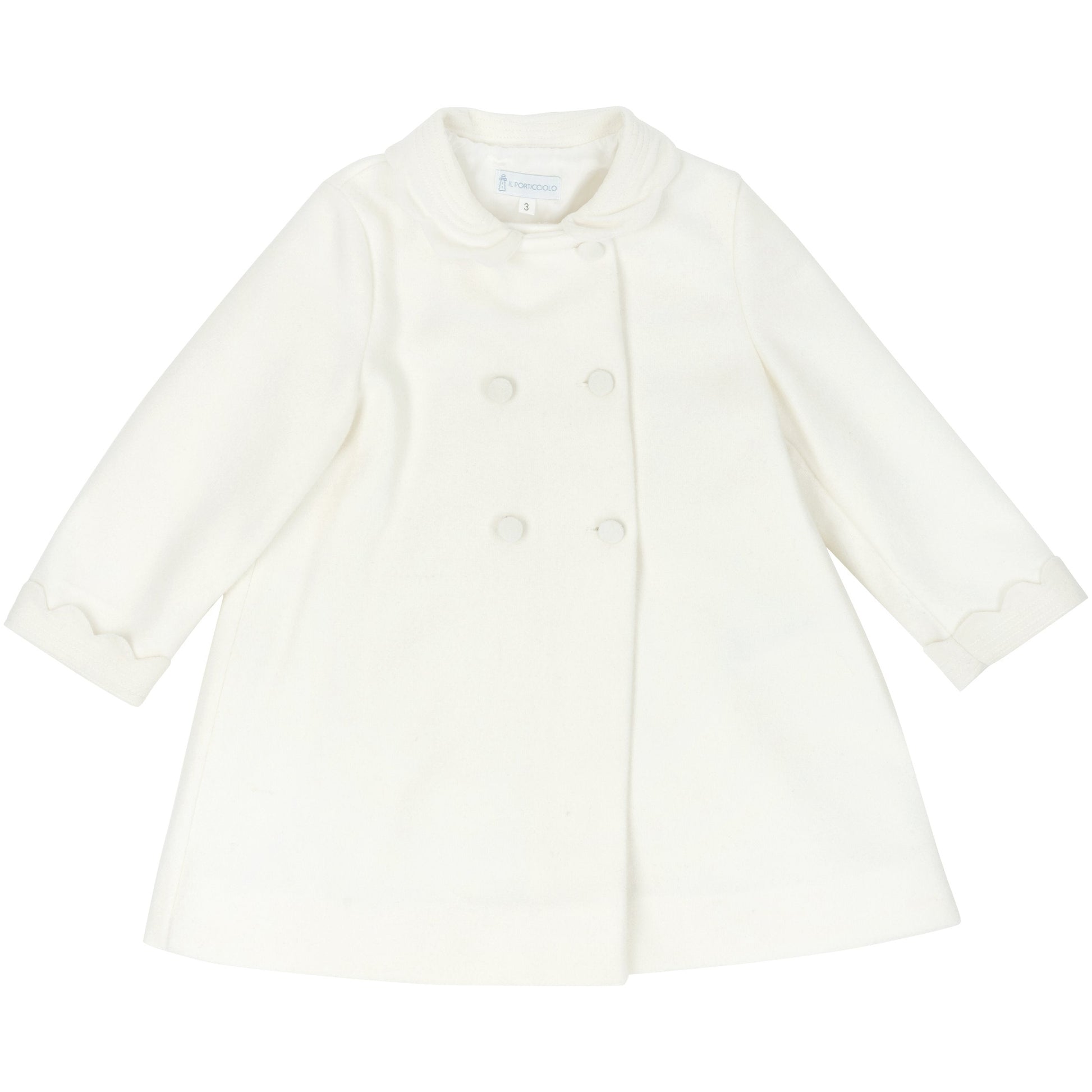 White coat on a white background