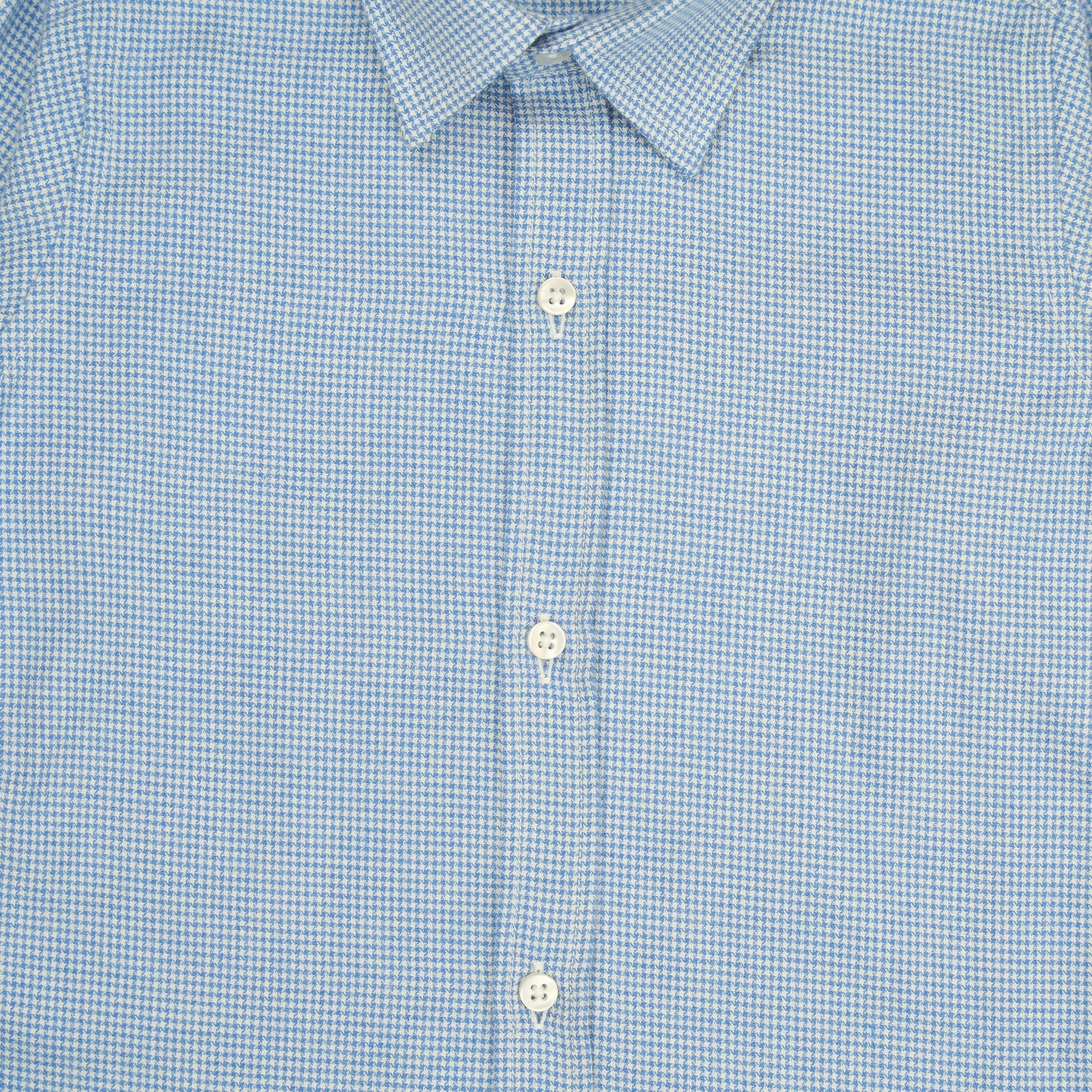 Boy Shirt Flanella - Light Blue Nailhead