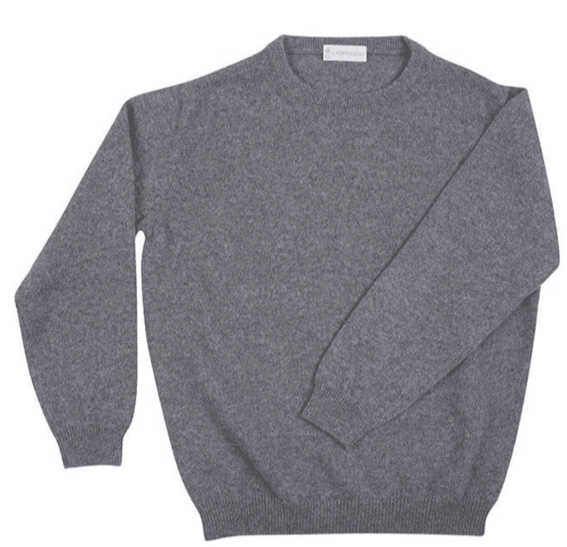 Totò Cashmere Jumper - Light Grey - Il Porticciolo Jumper Il Porticciolo